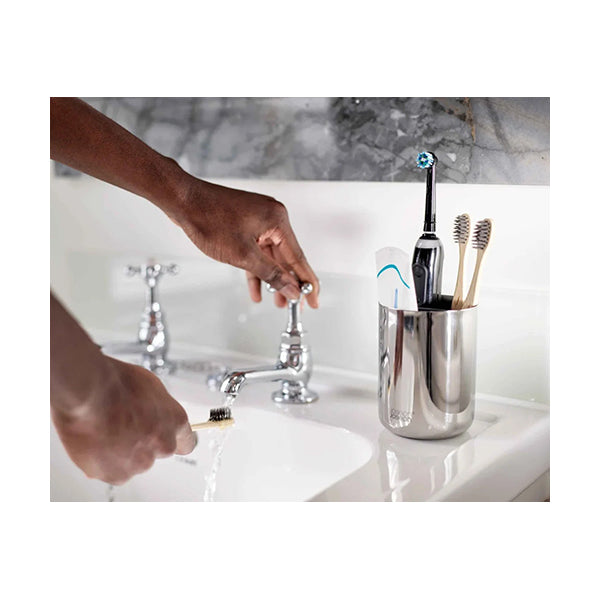 Joseph Joseph, 70580, EasyStore Luxe Stainless-steel Toothbrush Caddy