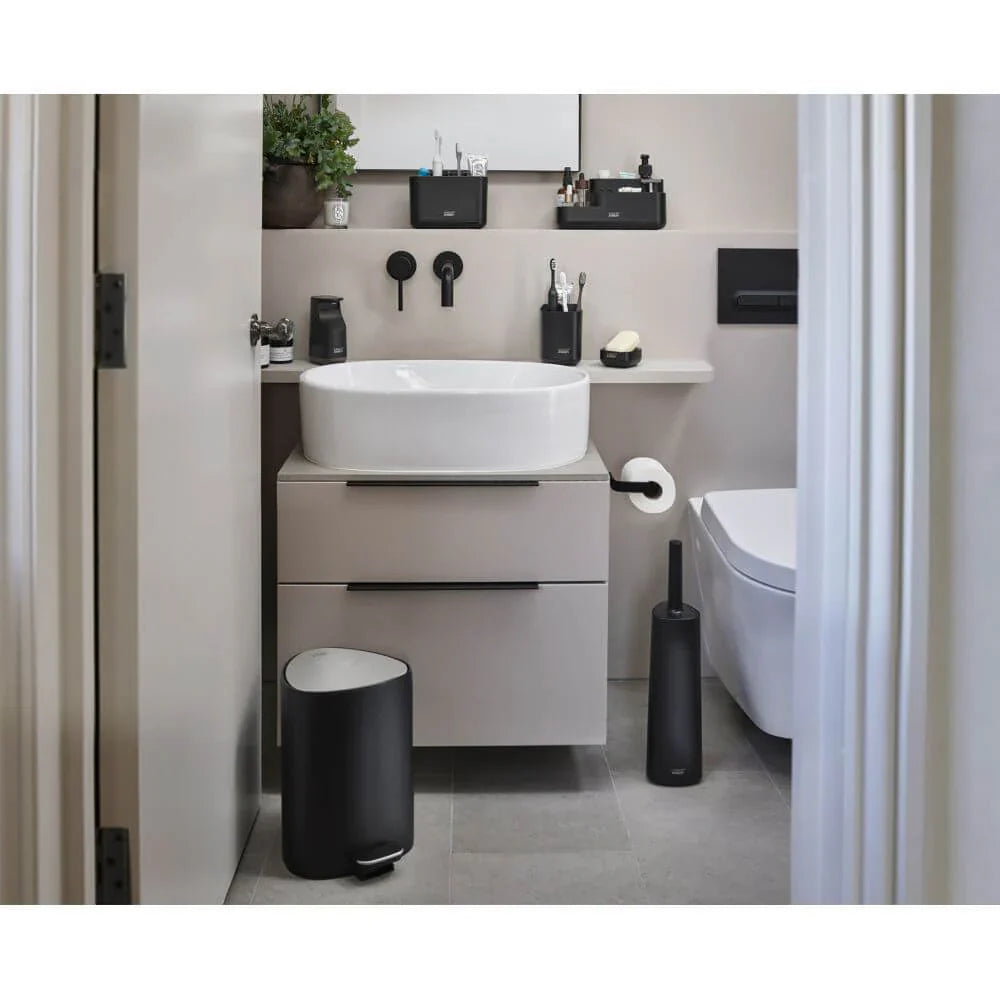 Joseph Joseph Matt Black Toilet Set