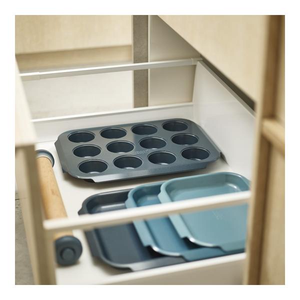 Joseph Joseph, Nest™ Bake Non-Stick 12 Cup Blue Muffin Tray, 45072