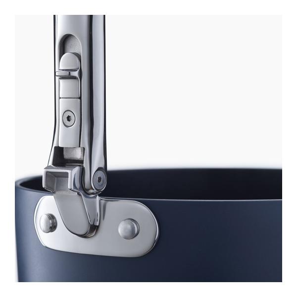 Joseph Joseph, Space Folding Handle Ceramic Non-stick 15cm Blue Saucepan & Lid, 45037
