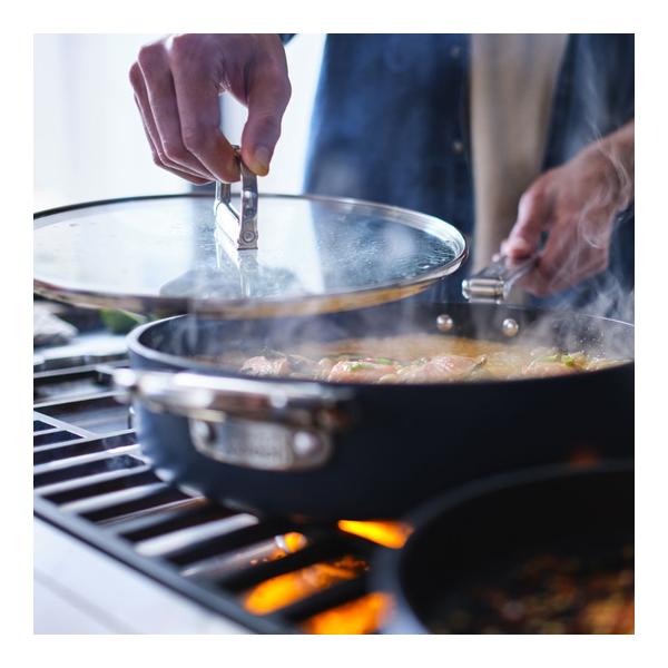 Joseph Joseph, Space Folding Handle Ceramic Non-stick 28cm Blue Saute Pan & Lid, 45044