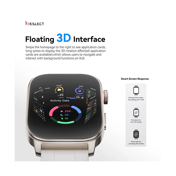 Kieslect Ks3 ELITE GPS Positioning 5ATM Waterproof, WhatsApp Calling