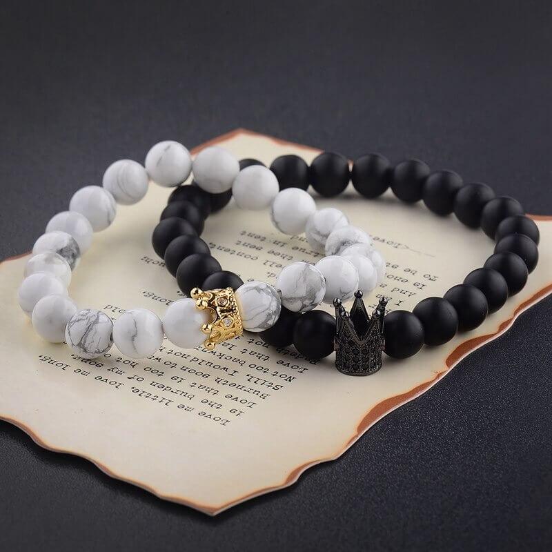 King/Queen Elastic Bracelets For Couples