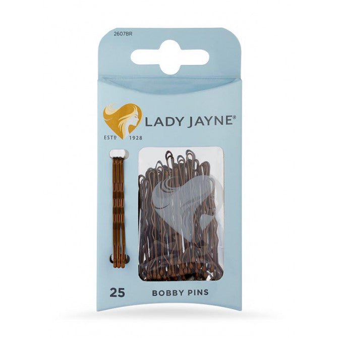 Lady Jayne Bob Pins Brn 4.5cm PK 25 2607BR - Medaid International