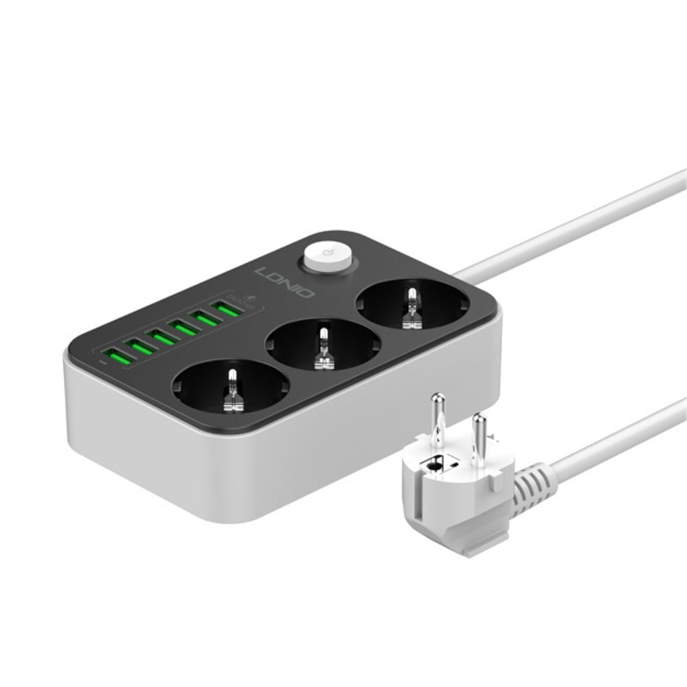 Ldnio 3 AC Outlets EU Power Strip SE3631 2500W