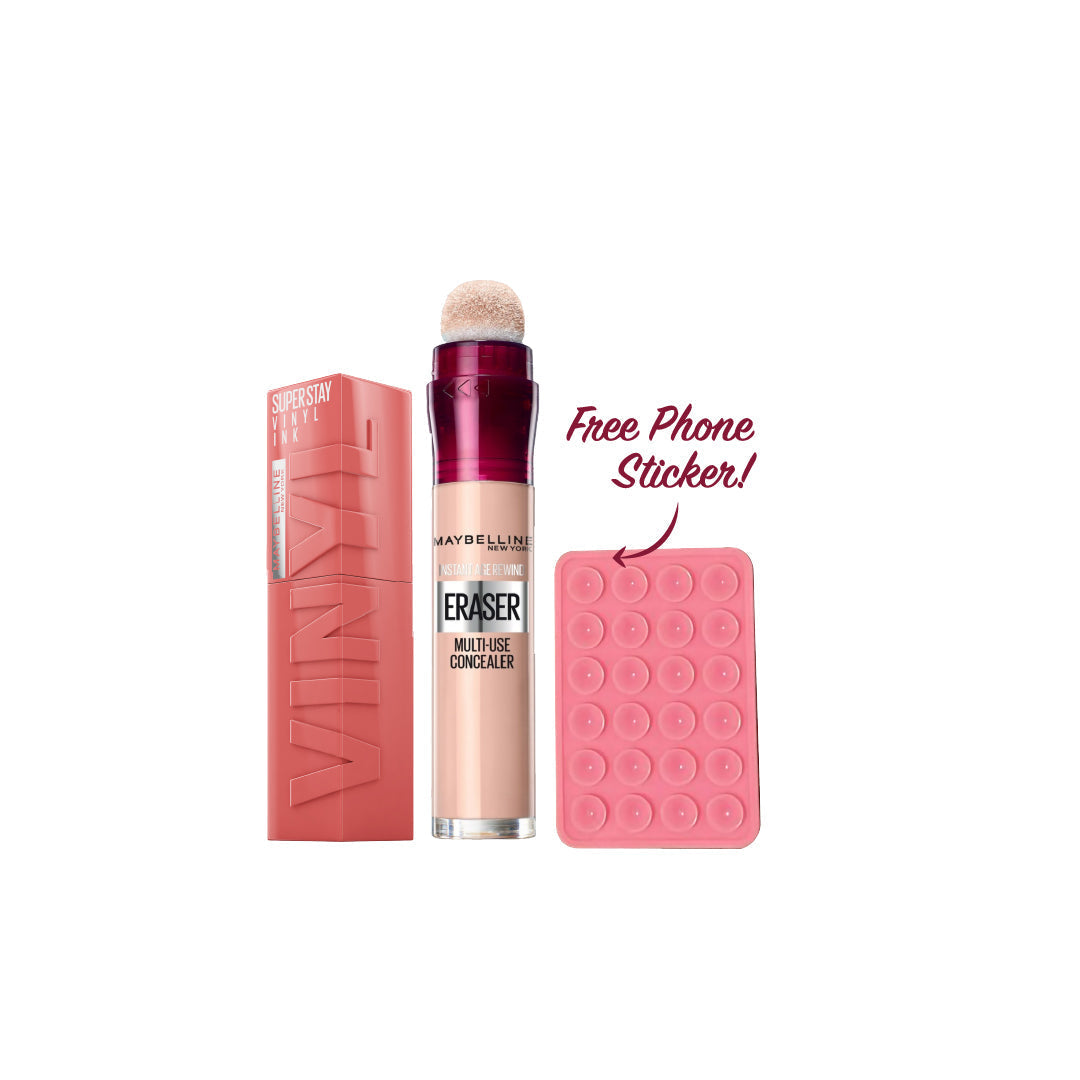 Super Stay Vinyl Ink + Instant Age Rewind Concealer - Medaid