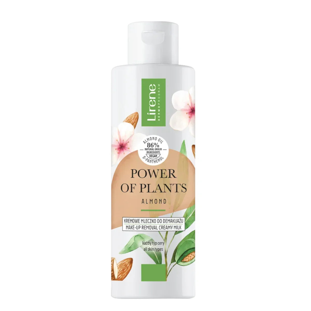 Lirene Power of Plants Makeup Remover Creamy Milk Almond 200ml