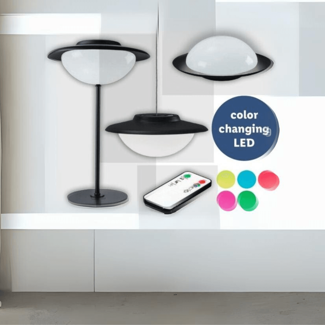 LIVARNO LUX 3-IN-1 LED Table Lamp for Outdoor Use, Ø 22 cm with Remote Control