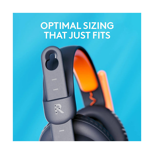 Logitech, Zone Learn Wired Headsets for Learners, Comfortable and Adjustable fit for Kids, Replaceable Accessories, Mic, 3.5mm AUX and USB-C, for Windows/macOS/iPad/Android/Mobile - 981-001395