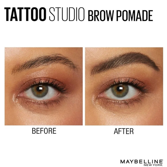 Maybelline new york tattoo brow pomade - 03 medium brown -