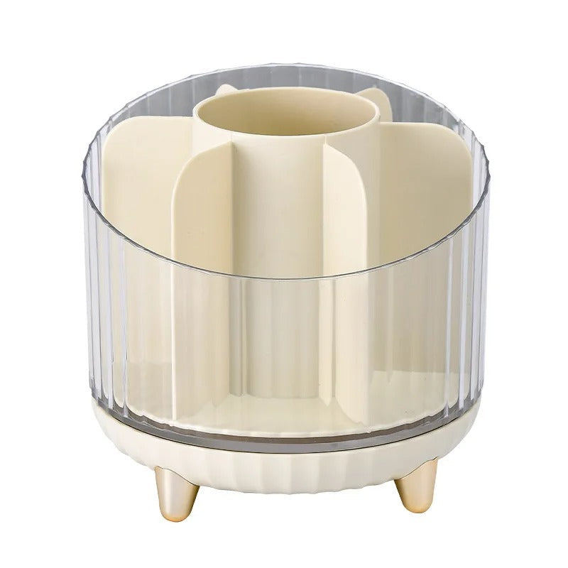 5 Slots Rotating Desktop Makeup Organizer