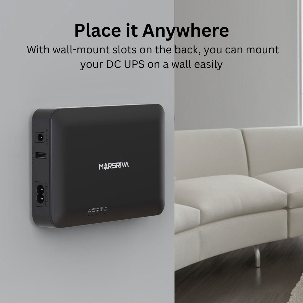 Marsriva Smart Mini DC UPS 18W 10000mAh KP2