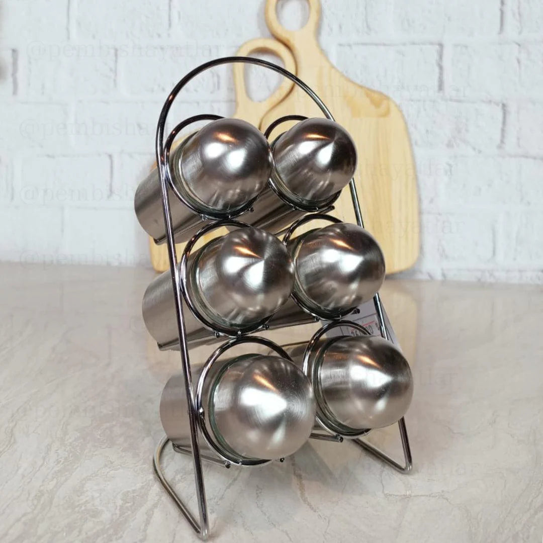 Metal 6 Piece Spice Set Galaxy