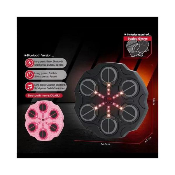 6 Target Bluetooth Music Boxing machine Warrior Hexagonal Boxing Target With Glove Set