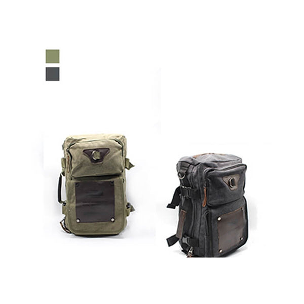 Backpacks Heavy-duty Waterproof Canvas Backpack, Well Suited for Heavy and Extreme Camping, Hiking and Outdoor Activities - 10173