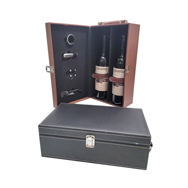 Leather Wine Box - 2 Bottles 16113