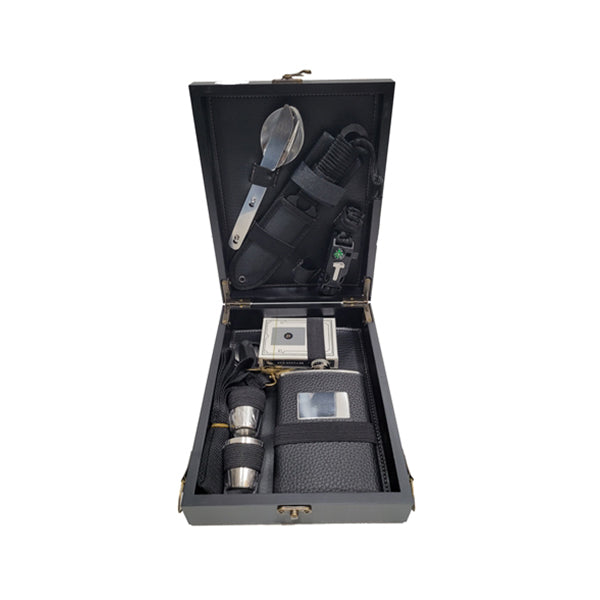 Luxury Flask Set + Survival Kit 16129