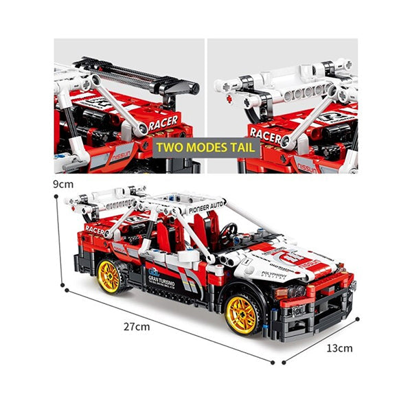 KAZI, GBL, BOZHI KY1020 Mechanical Engineer: Nissan GT-R R34 Ares Return Racing Cars Block - 15857