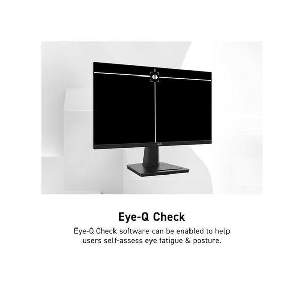 MSI PRO MP225V, 22-inch, 1920 x 1080 (FHD) Computer Monitor, 100Hz, Adaptive-Synch, HDMI, Video Port, Low Blue Light, Eye-Q Check, VESA Mountable, Tilt, 1ms, Black