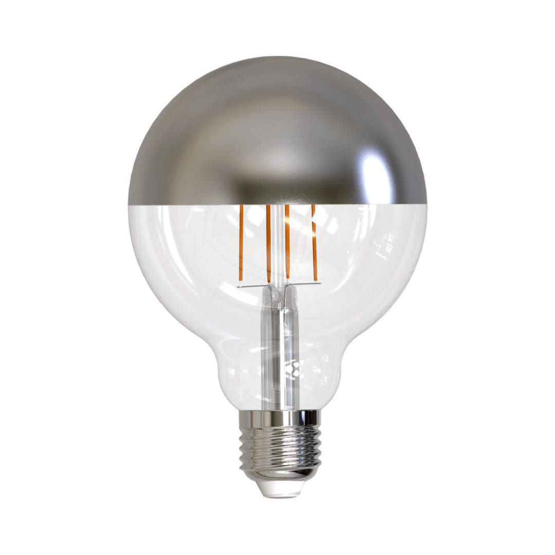 MÜLLER LICHT Led Light Filament Globe Half Mirror Bulb E27 4W=36W