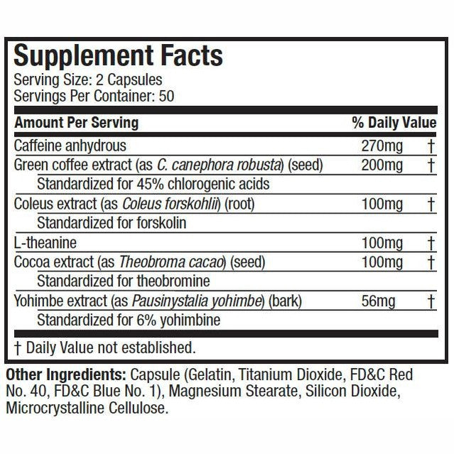 MuscleTech Hydroxycut Hardcore Elite 100 Capsules