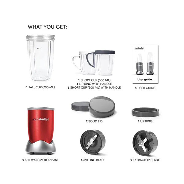 The Nutribullet Blender 600 Series 12Pcs - NBR-1212