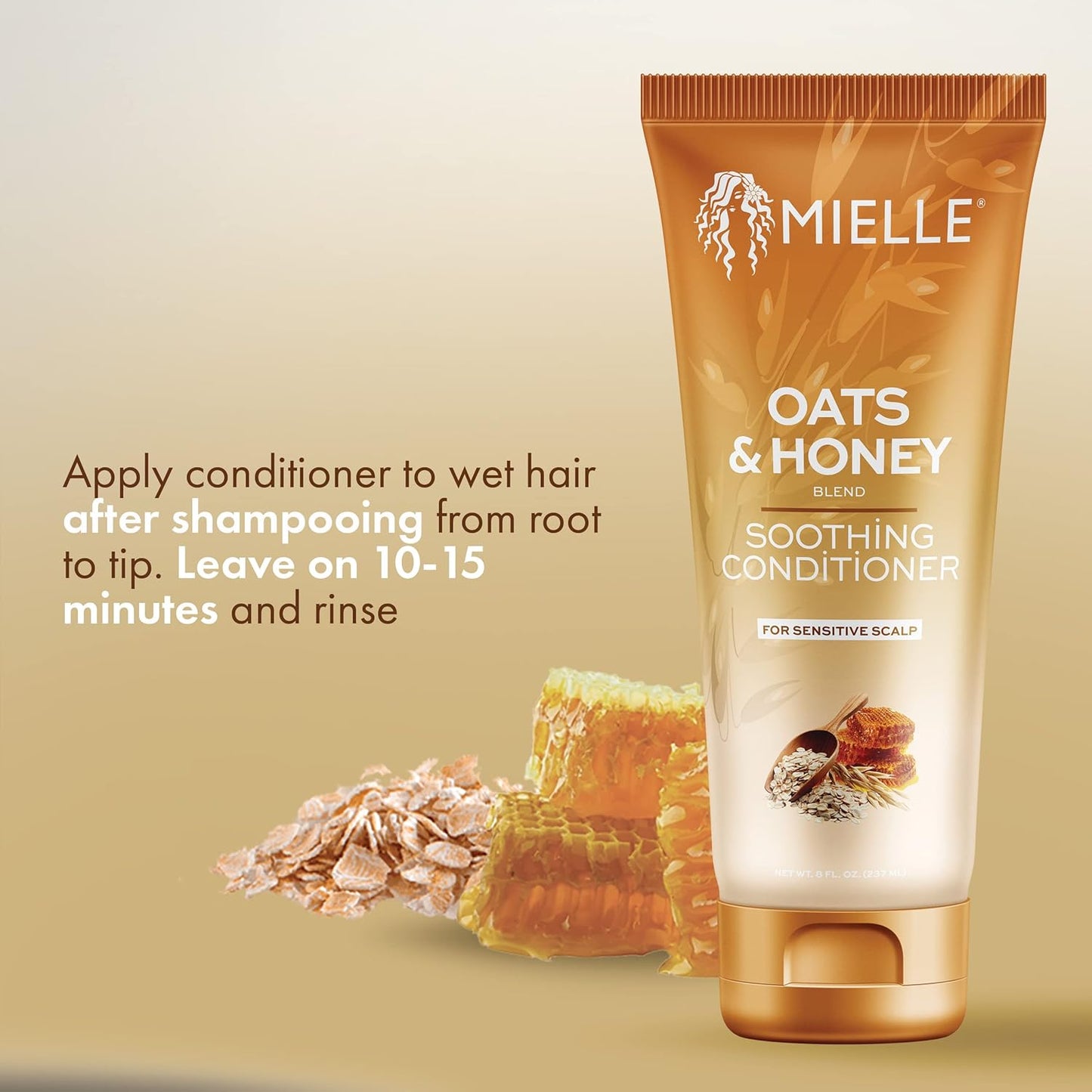 MIELLE OATS & HONEY SOOTHING CONDITIONER FOR SENSITIVE SCALP 237 ML