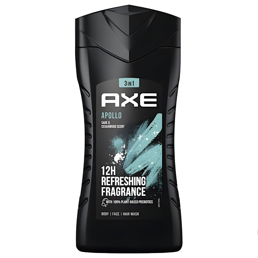 AXE 3-in-1 Shower Gel 250ml – Body, Face & Hair Wash | Made in EU