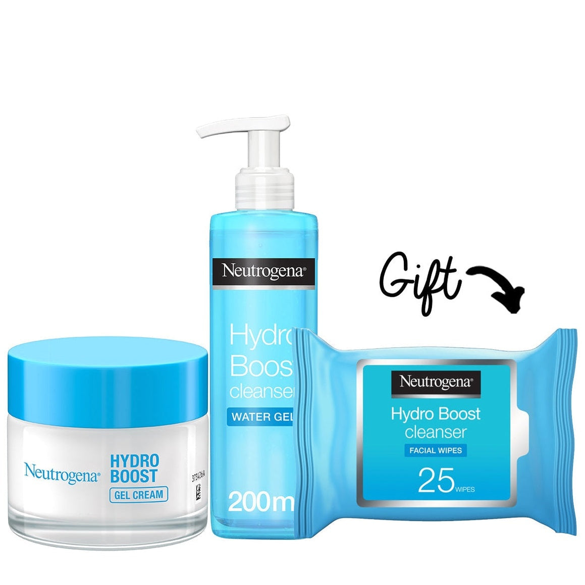 Buy 1 Hydro Boost Gel Clean + 1 Hydro Boost Gel cream and get 1 Hydro Boost Wipes for FREE - Medaid
