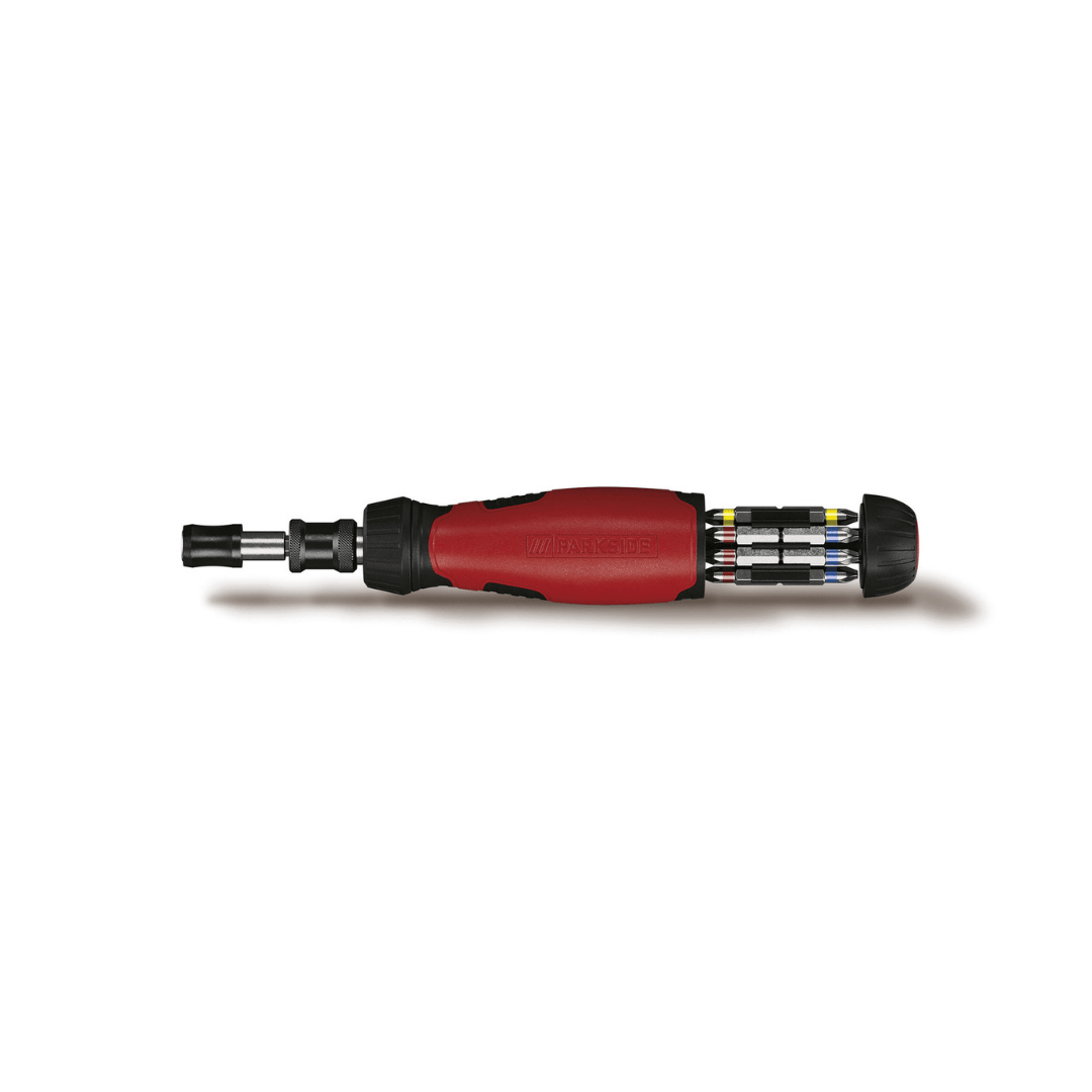PARKSIDE RATCHET SCREWDRIVER WITH BIT HOLDER 13 PIECES