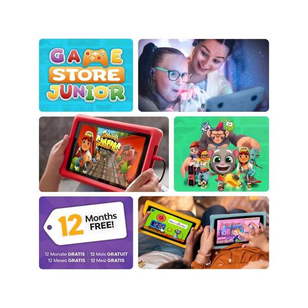 Pebble Gear Disney and Pixar's Toy Story Kids Tablet 7" 500+ Games, 12 months FREE Access to Gamestore Junior - Our specially-curated App Store of Over 500 Games and More, Toy Story Protective Bumper Case Included, Parental Controls, youTube Kids