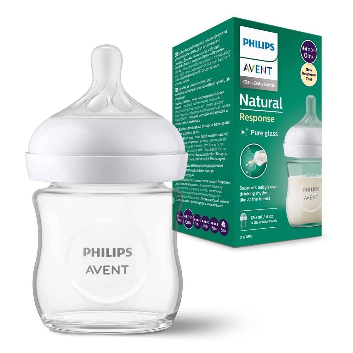 Avent - Natural Glass - 3.0 Bottle 120ML - Single