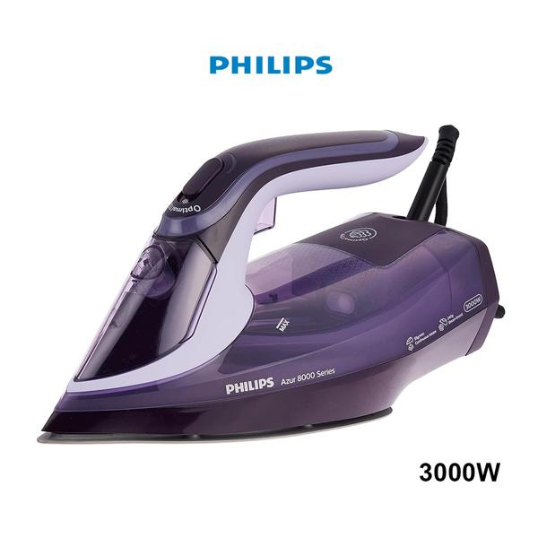 Philips Azur 8000 Series Steam Iron - 3000W, 240g Turbo Steam Boost, No Burns, 55g Continuous Steam, Auto Shut-off - DST8021/36