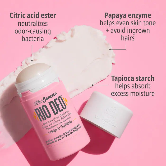 Sol De Janeiro RIO DEO ALUMINIUM FREE DEODORANT -JASMIN & PINK DRAGON FRUIT