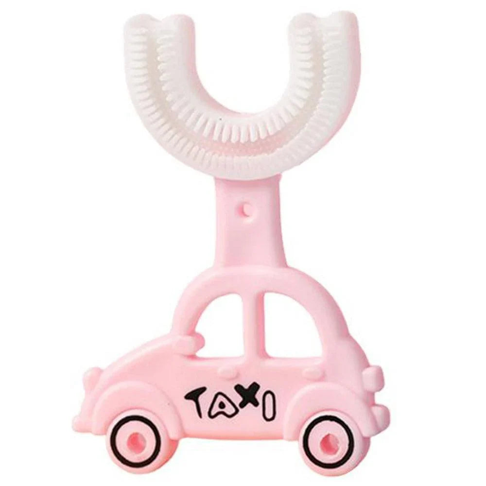 Children U shaped Toothbrush with Car shape Handle / 22Fk040