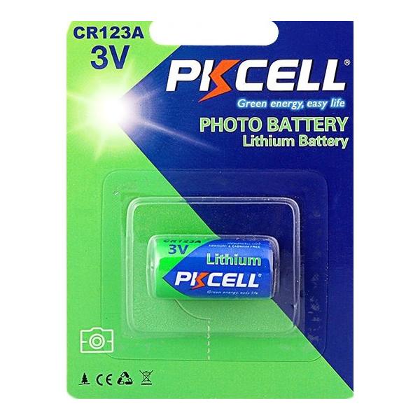 PKcell Ultra Lithium Photo Pack OF 1 Battery 3 Volt for Household Items, Electronic Products - CR123A - HBK123