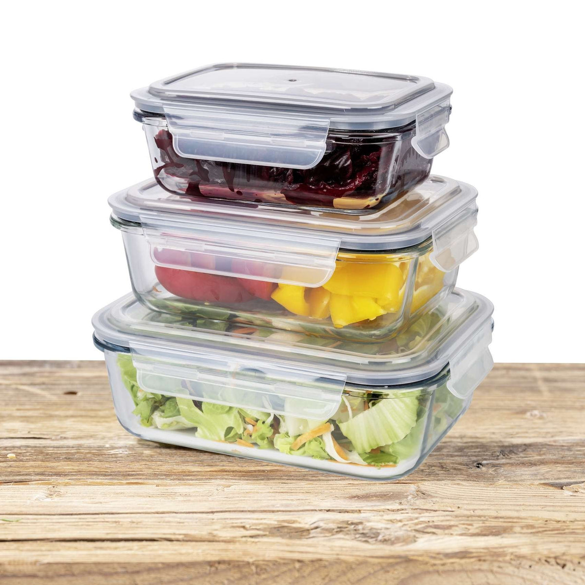 Glass food storage container Pacu 1L By Wenko