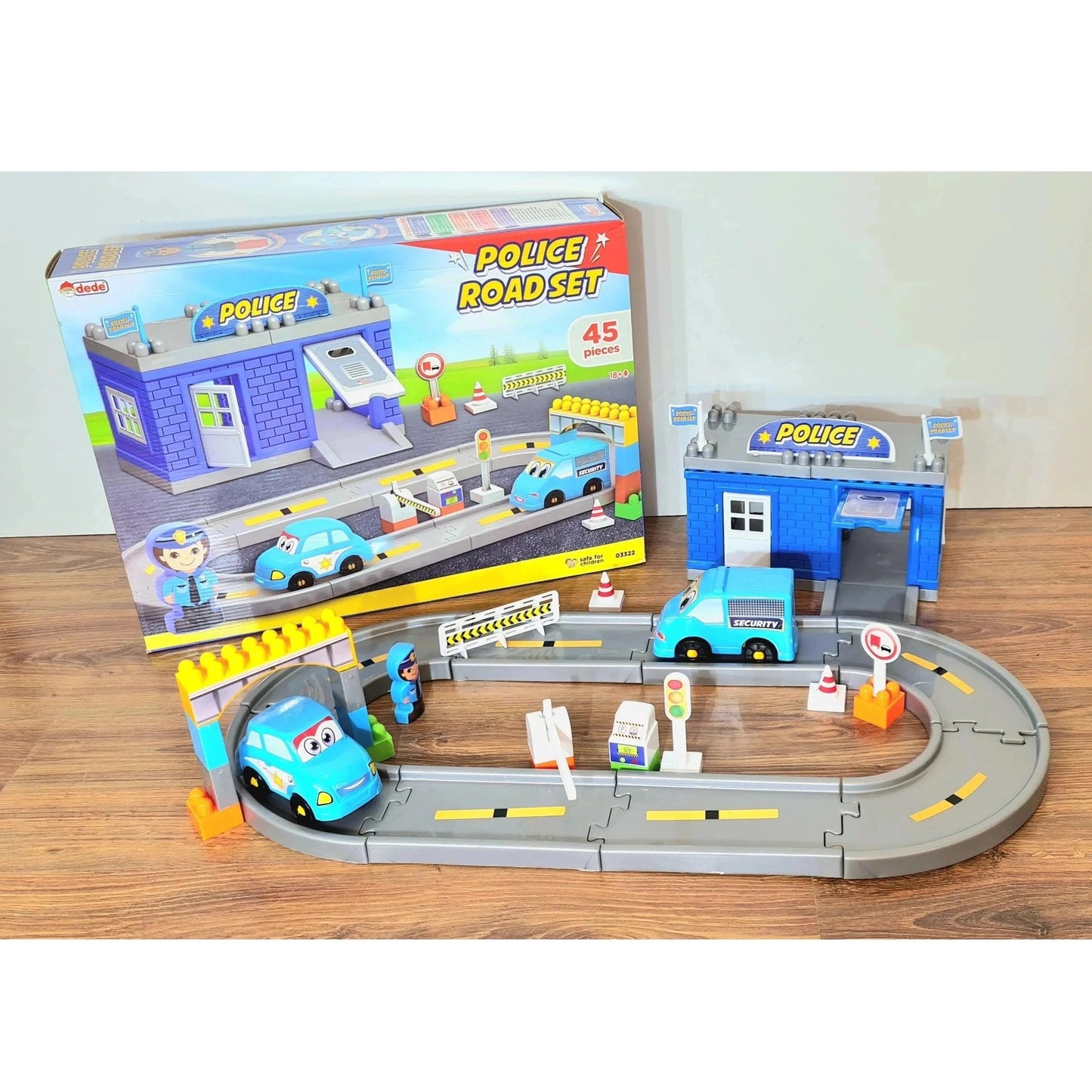 Police Road Set 46 Pieces Play Track