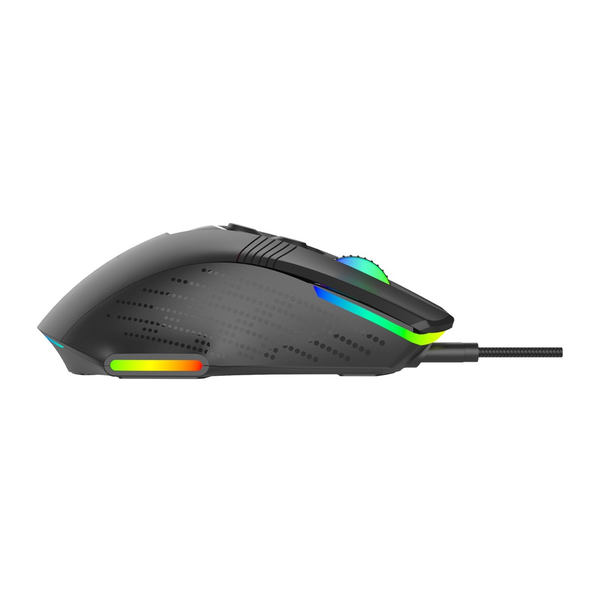Porodo Gaming 9D Wired Mouse DPI 12800 with 13 Modes RGB Light, PDX320