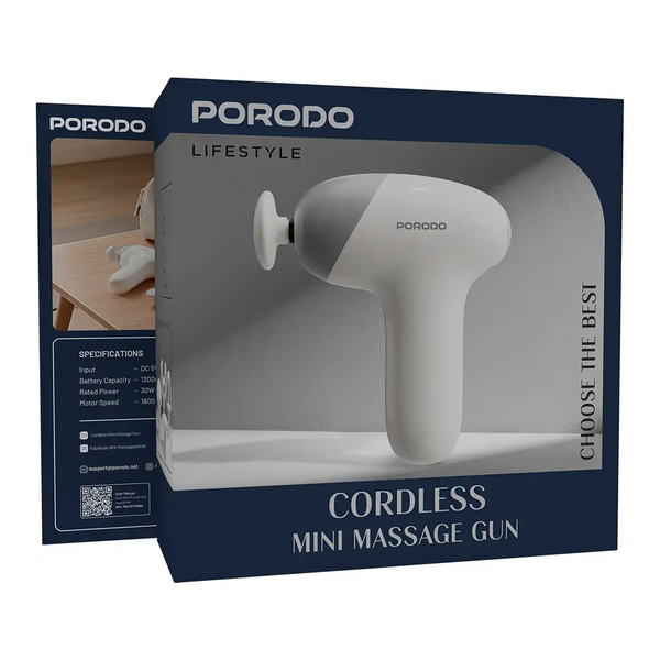 Porodo Lifestyle Cordless Mini Massage Gun, PDLFSTH35BG
