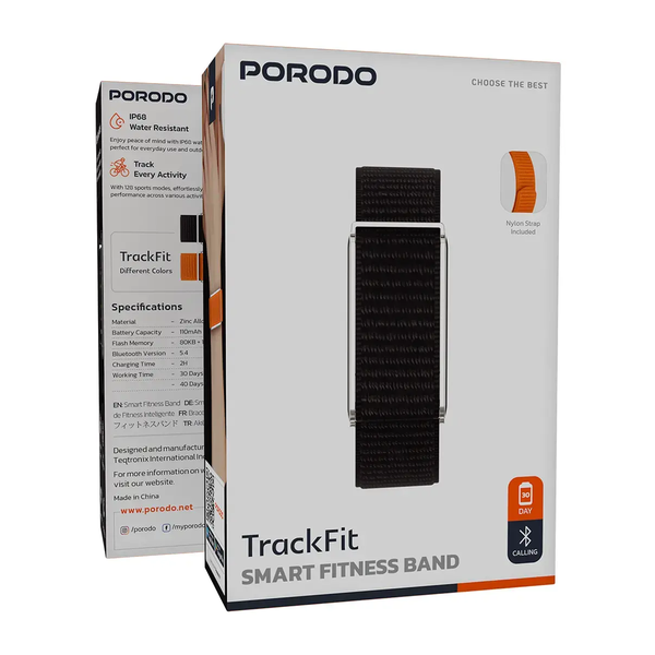 Porodo TrackFit Smart Fitness Band, PDSB10625