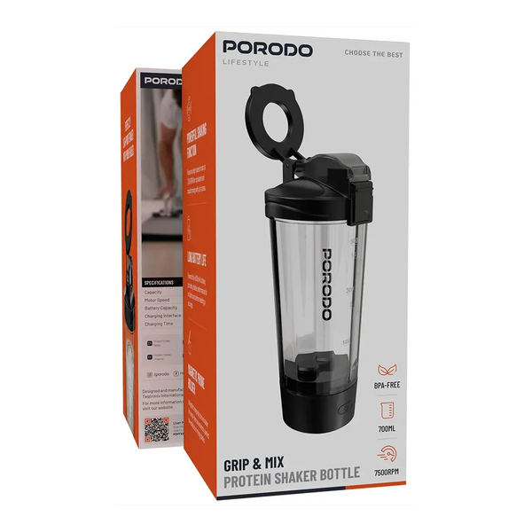 Porodo Lifestyle Grip & Mix Protein Shaker Bottle