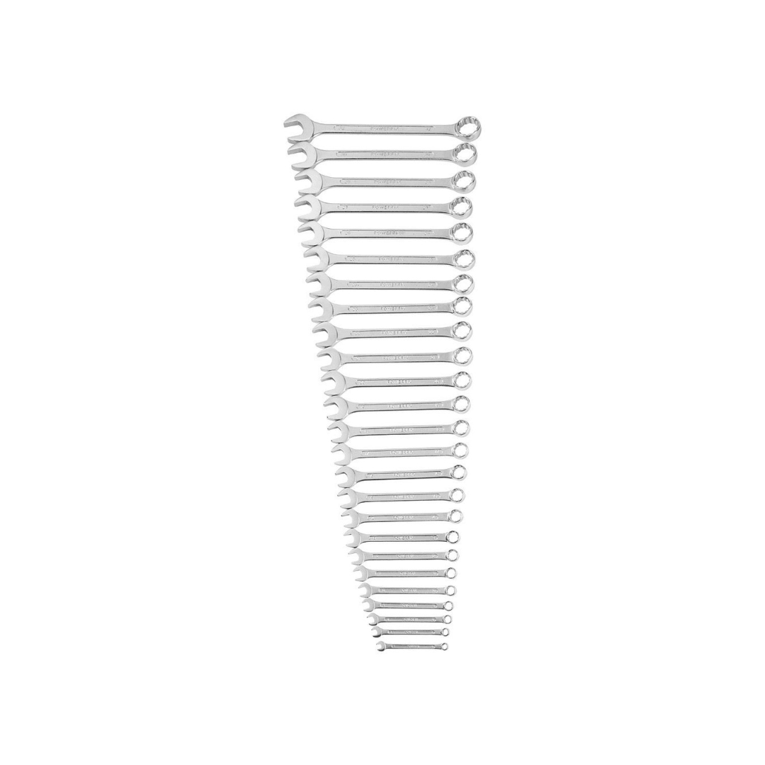 POWERFIX SET OF SPANNERS AND RING SPANNERS, 25 PIECES