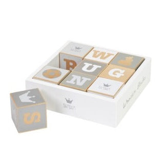 Bambam Wooden Abc Blocks 12M Plus Educational Toy