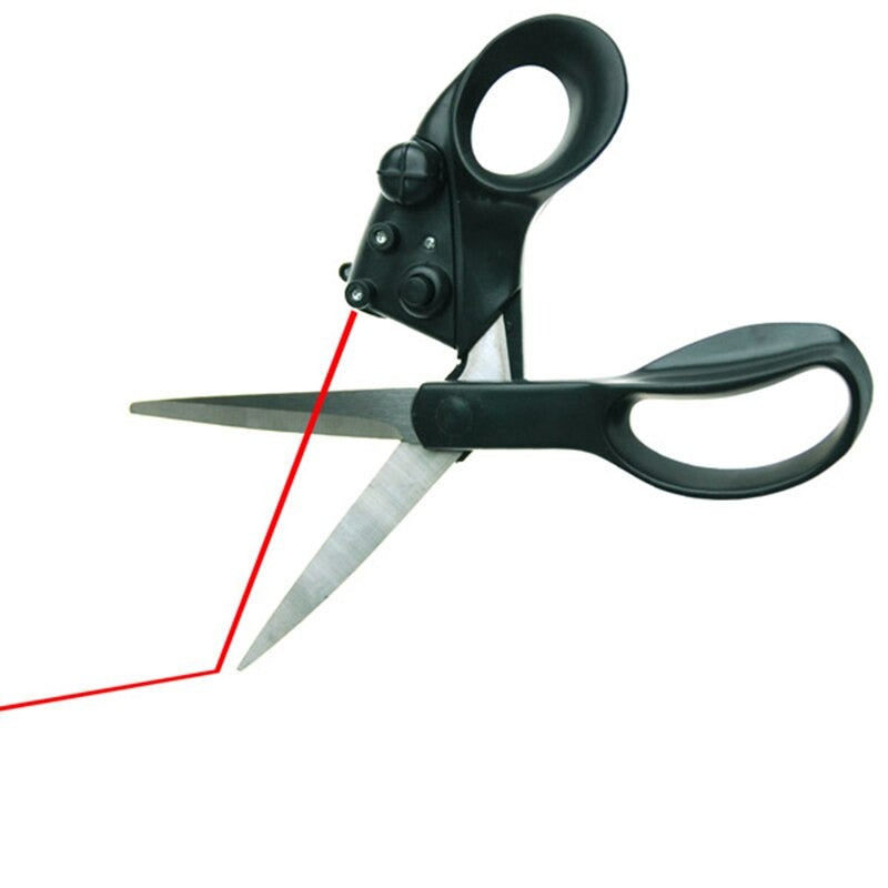Laser Guided Scissors DIY Infrared Positioning Laser Stainless Steel