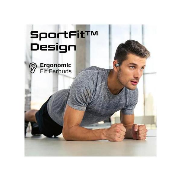 Promate AeroTune SportFit Open Ear True Wireless Earbuds with IntelliTouch