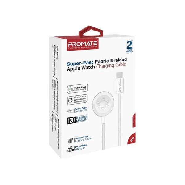 Promate WatchLink-C Super-Fast Fabric Braided Apple Watch Charging Cable