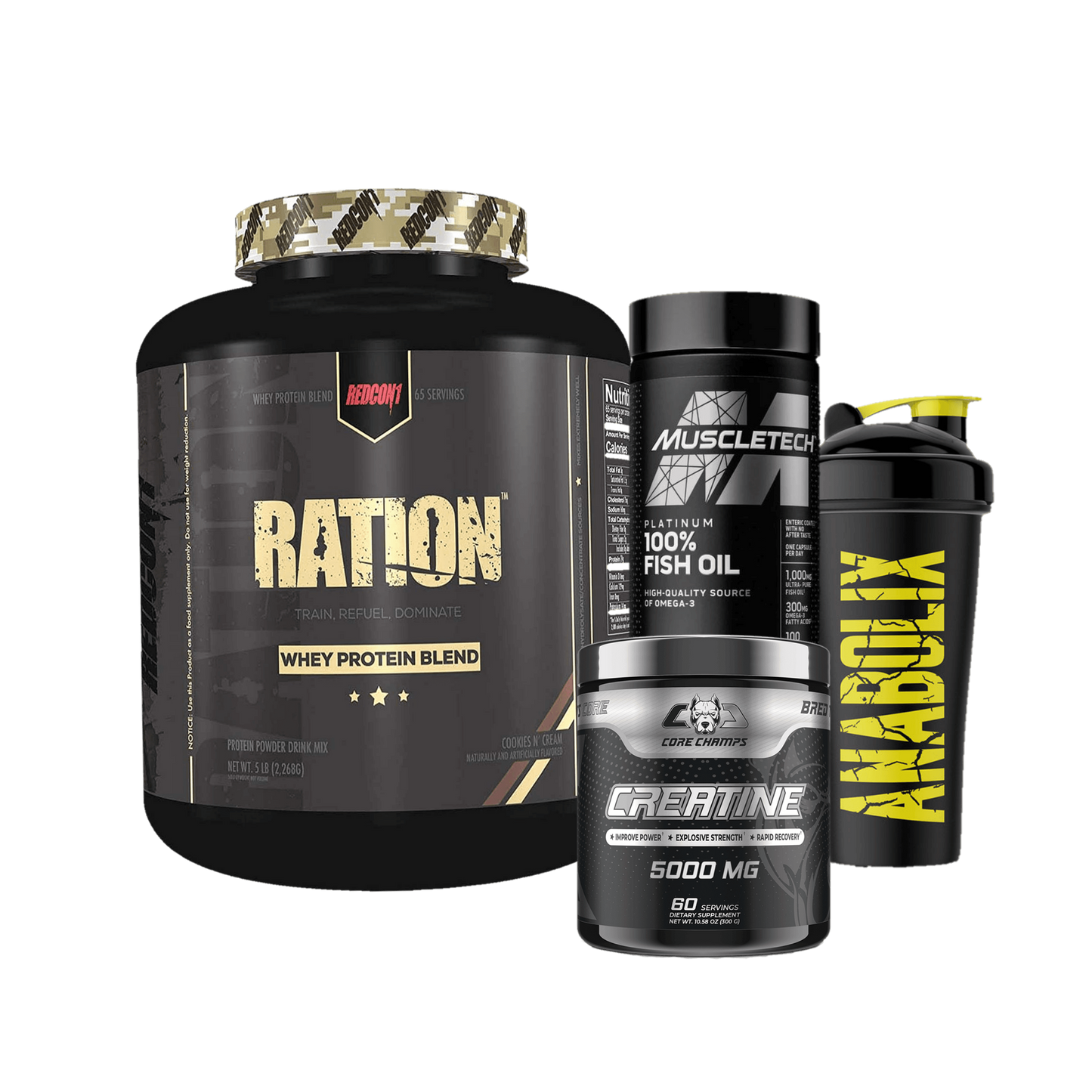 Ration Whey + Creatine + Fishoil