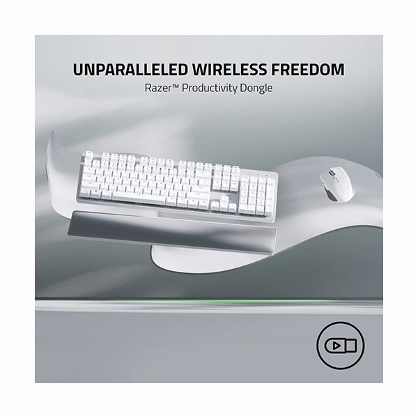 Razer Pro Click Mini Portable Wireless Mouse: Silent, Tactile, Mouse Clicks - Sleek & Compact Design - HyperScroll Technology - Productivity Dongle - Connect up to 4 Devices - 7 Programmable Buttons - RZ01-03990100-R3G1