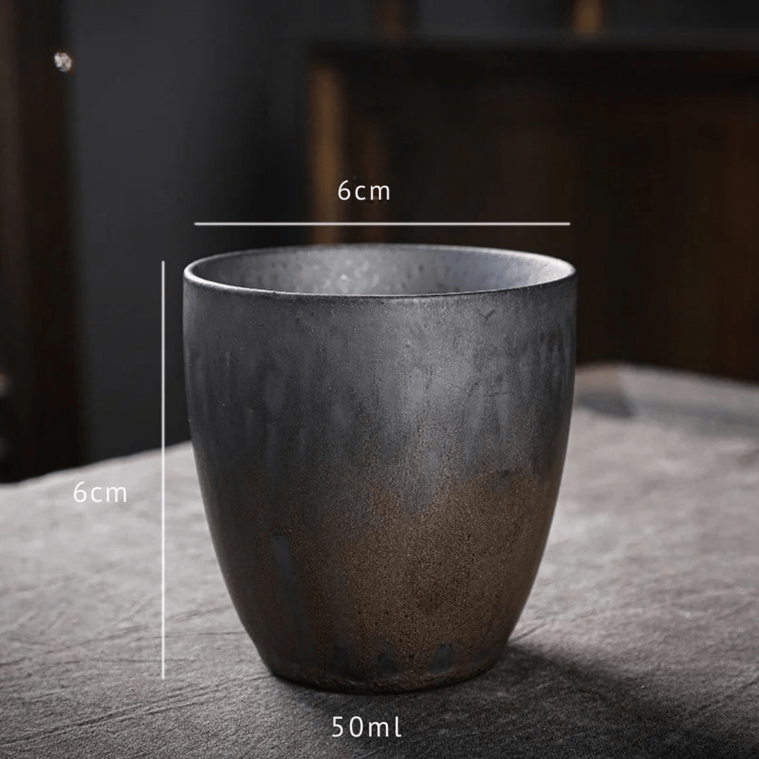Japanese Retro Ceramic Espresso Cup – 50ml